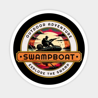 Swampboat Outdoor Adventure Design Magnet